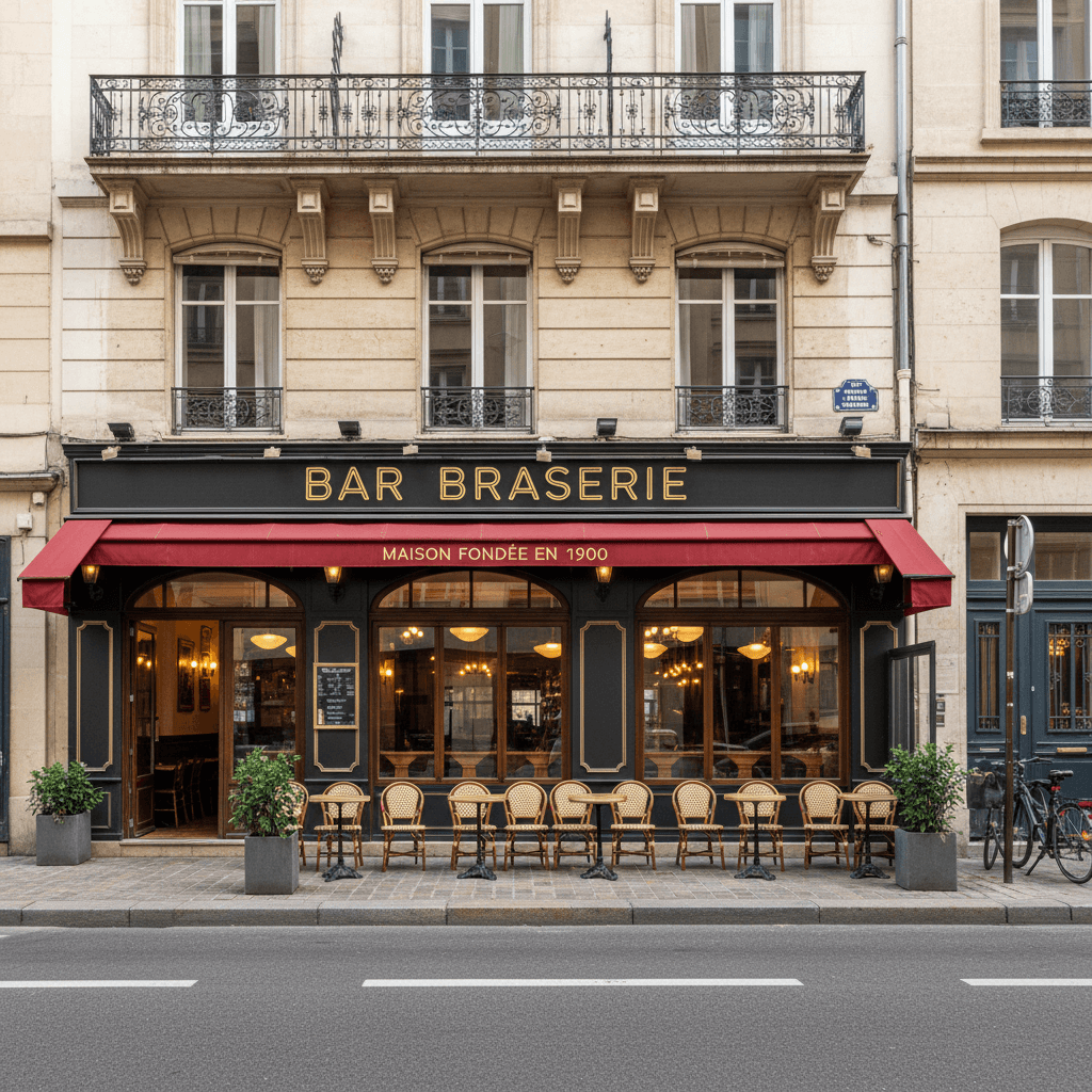 Bar-brasserie 230m² à Lyon : terrasse - licence IV