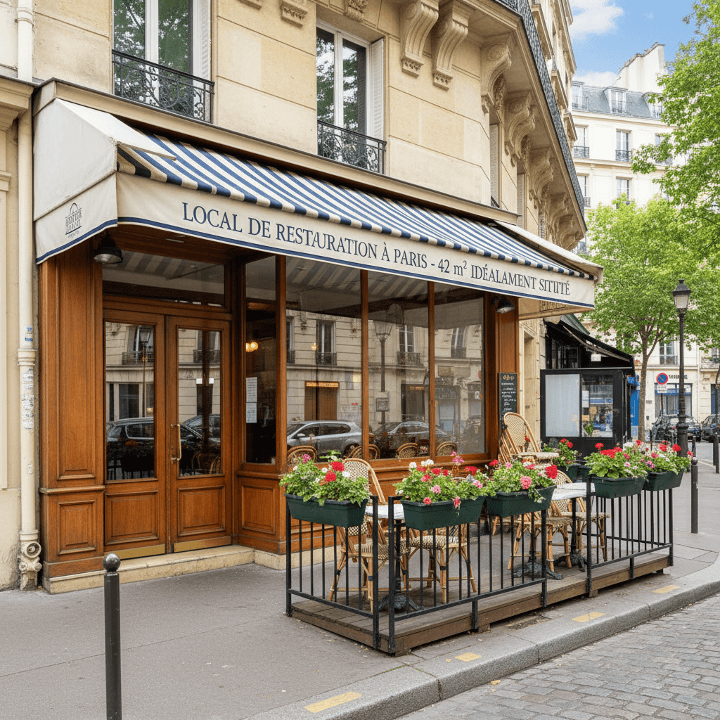 Local de Restauration à Paris - 42 m² Idéalement Situé - Image 1