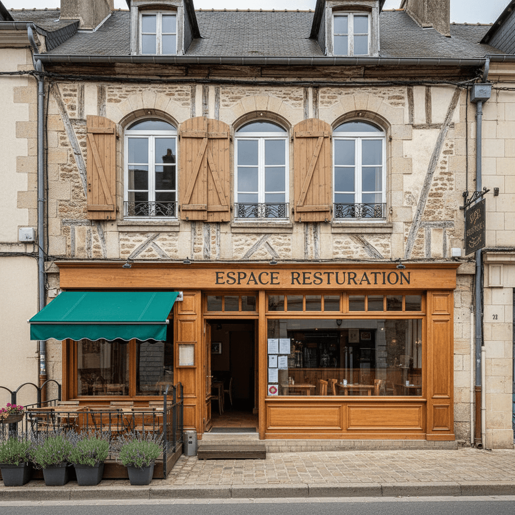 Restaurant 500m² à Saint-Martin-De-Boscherville : terrasse - licence IV - Image 1