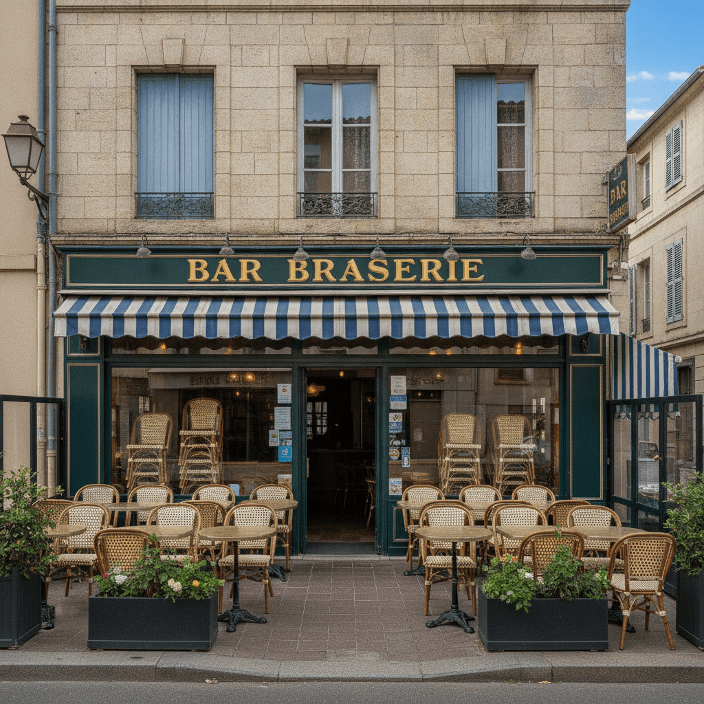 Bar-brasserie à Toulon : terrasse - licence IV