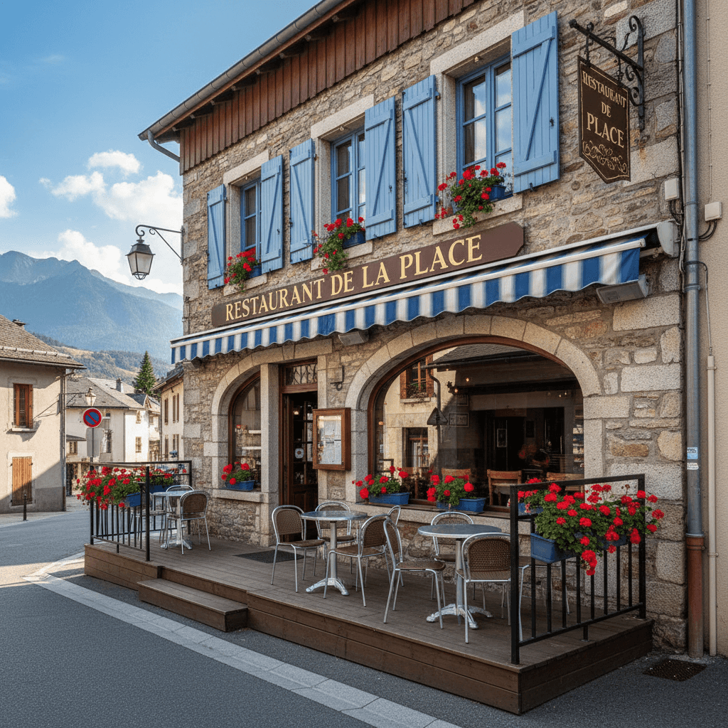 Restaurant 90m² à Saint-Bonnet-En-Champsaur : terrasse - licence IV - Image 1