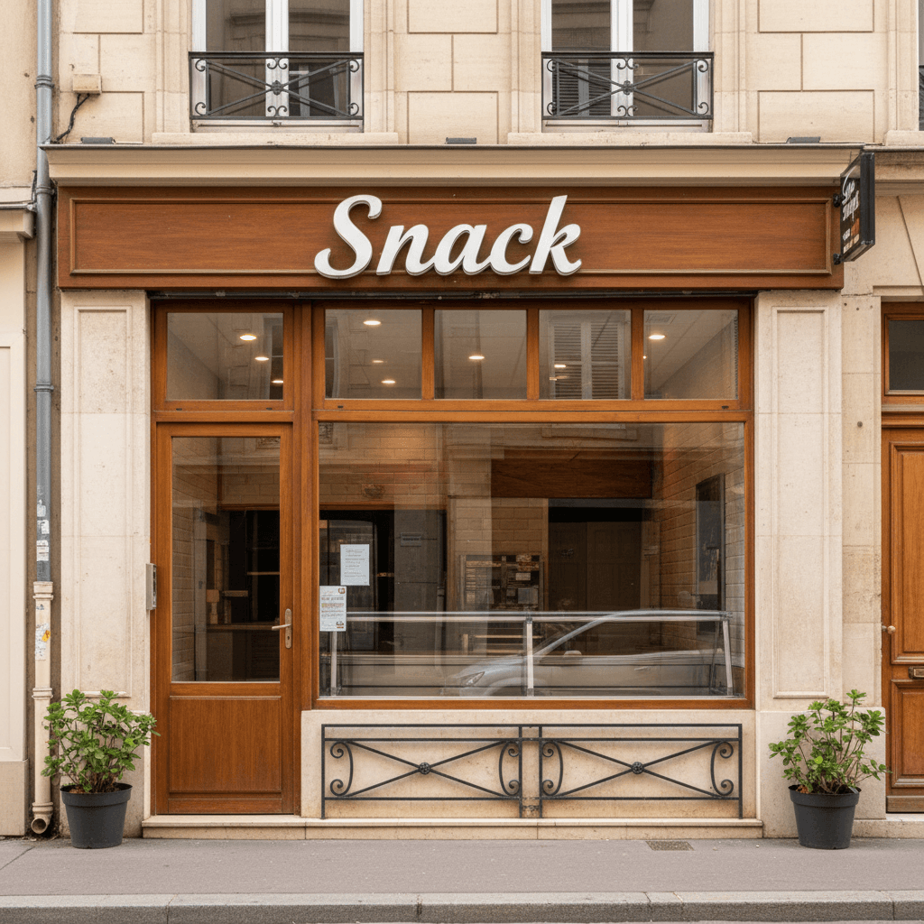 Snack 54m² à Villeurbanne : cuisine équipée - cave/réserve - Image 1