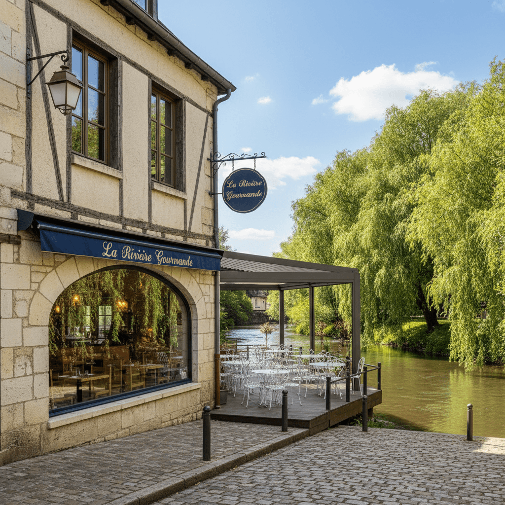 Restaurant à Périgueux : terrasse - extraction - Image 1