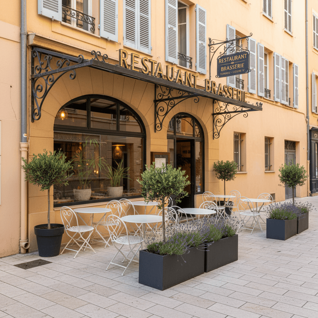 Restaurant 220m² à Nice : terrasse - licence IV
