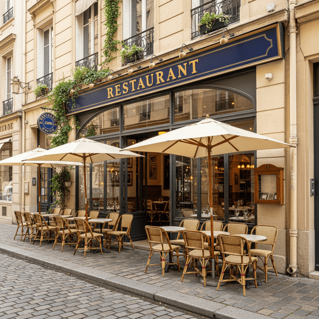 Restaurant 91m² à Lyon : terrasse - licence IV