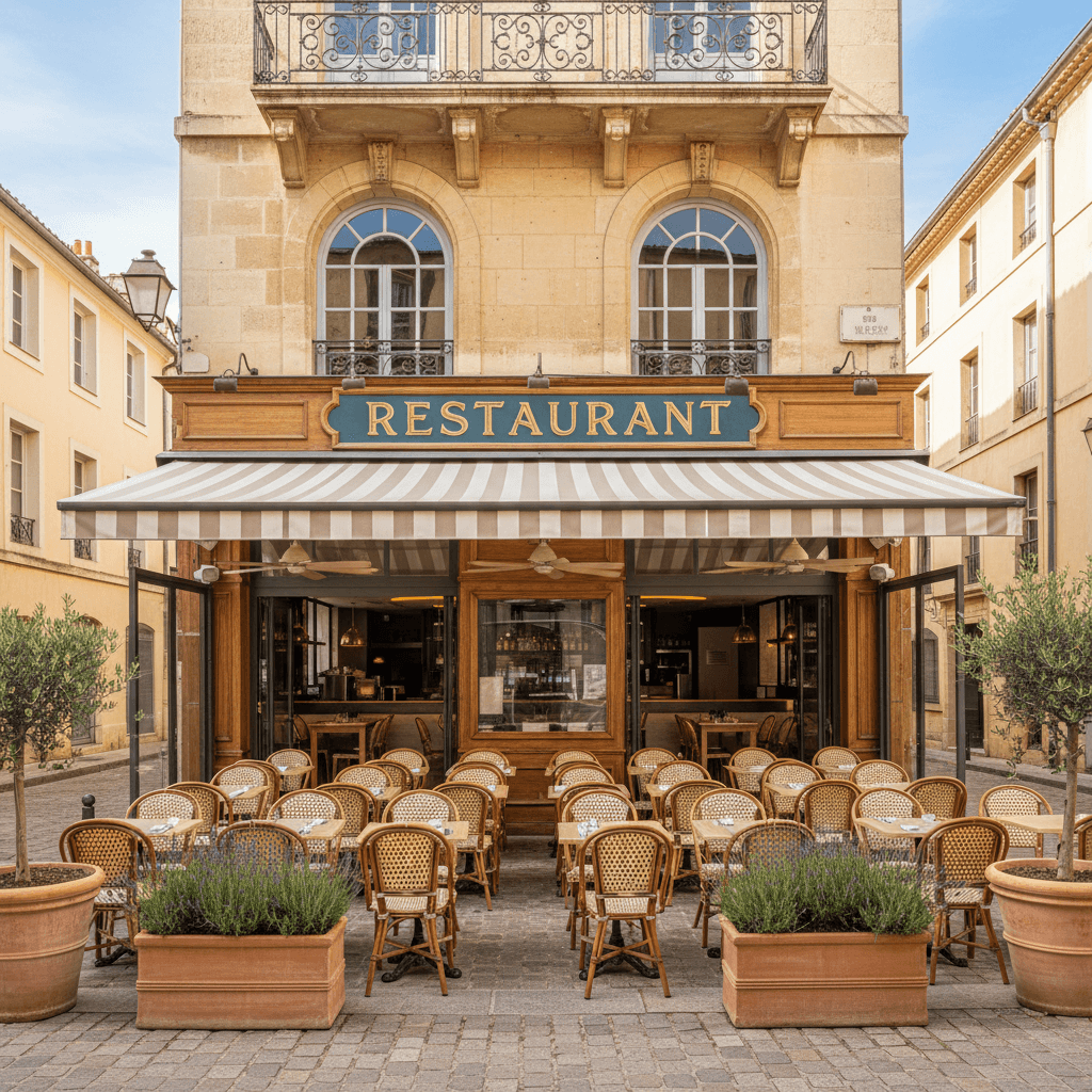 Restaurant 156m² à Aix-En-Provence : terrasse - licence IV