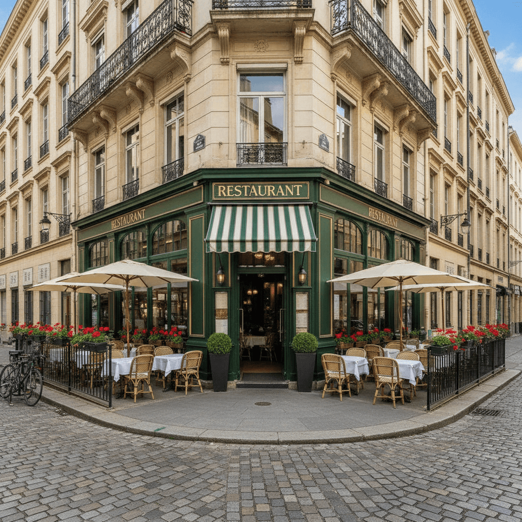 Restaurant 80m² à Lyon : terrasse - extraction