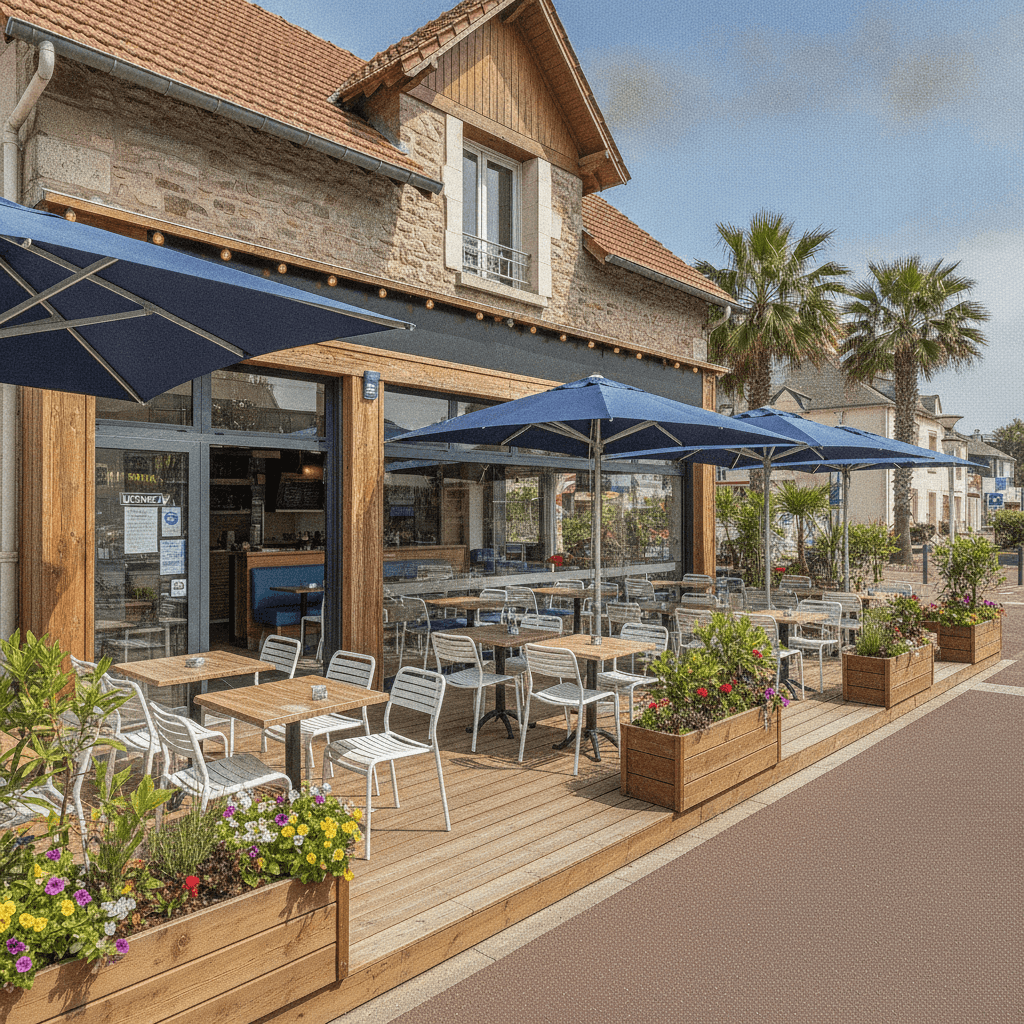 Fast-food à Capbreton : terrasse - licence IV - Image 1