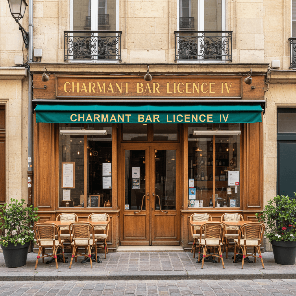 Bar-brasserie 78m² à Bordeaux : terrasse - licence IV - Image 1