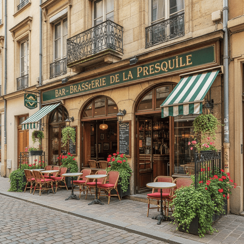 Bar-brasserie 35m² à Lyon : terrasse - licence IV