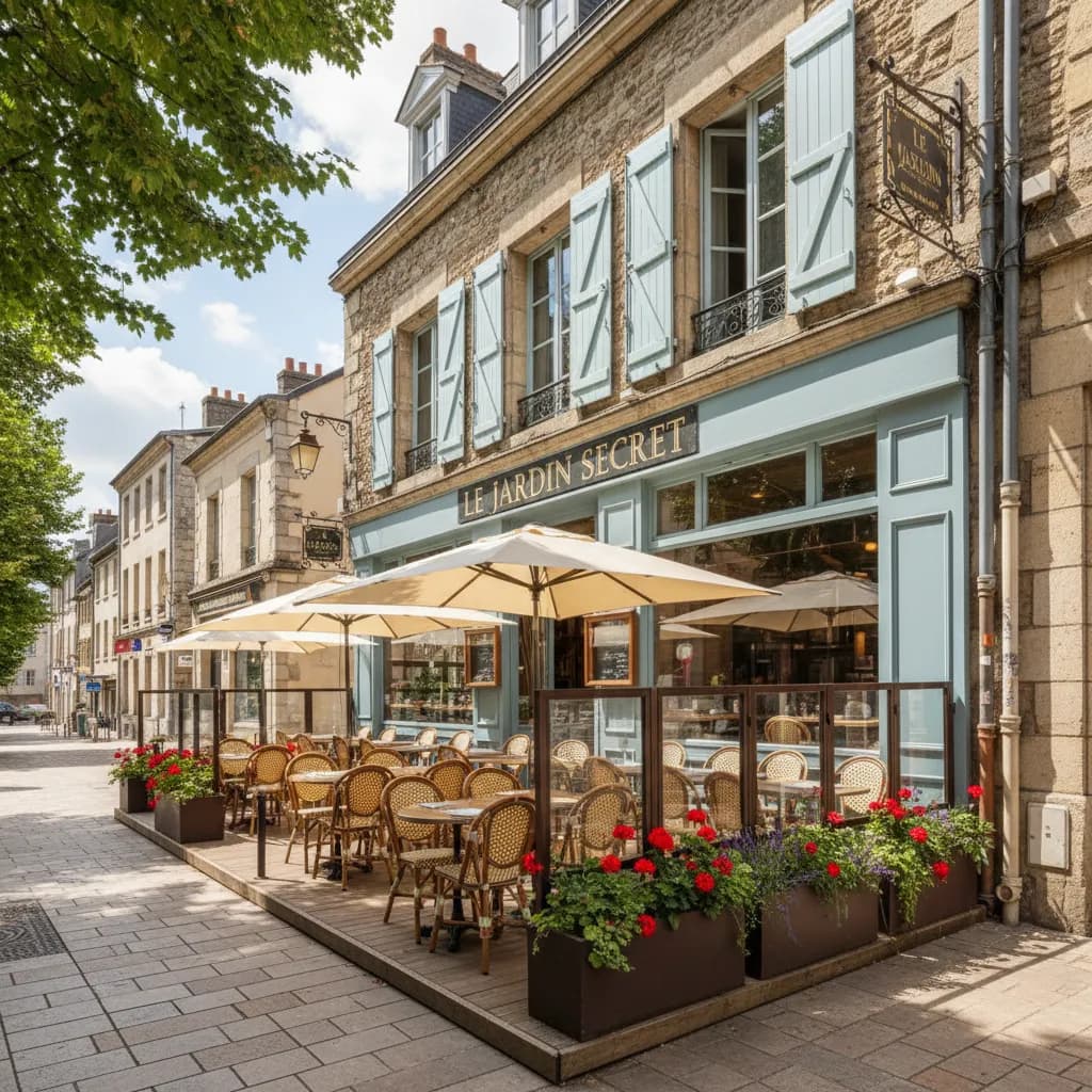 Restaurant à Nantes : terrasse - extraction - Image 1