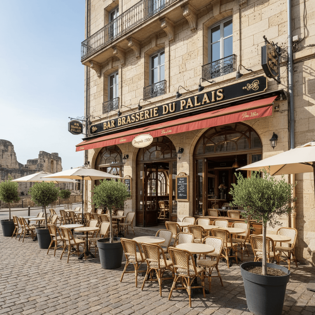 Bar-brasserie 259m² à Nîmes : terrasse - licence IV - Image 1