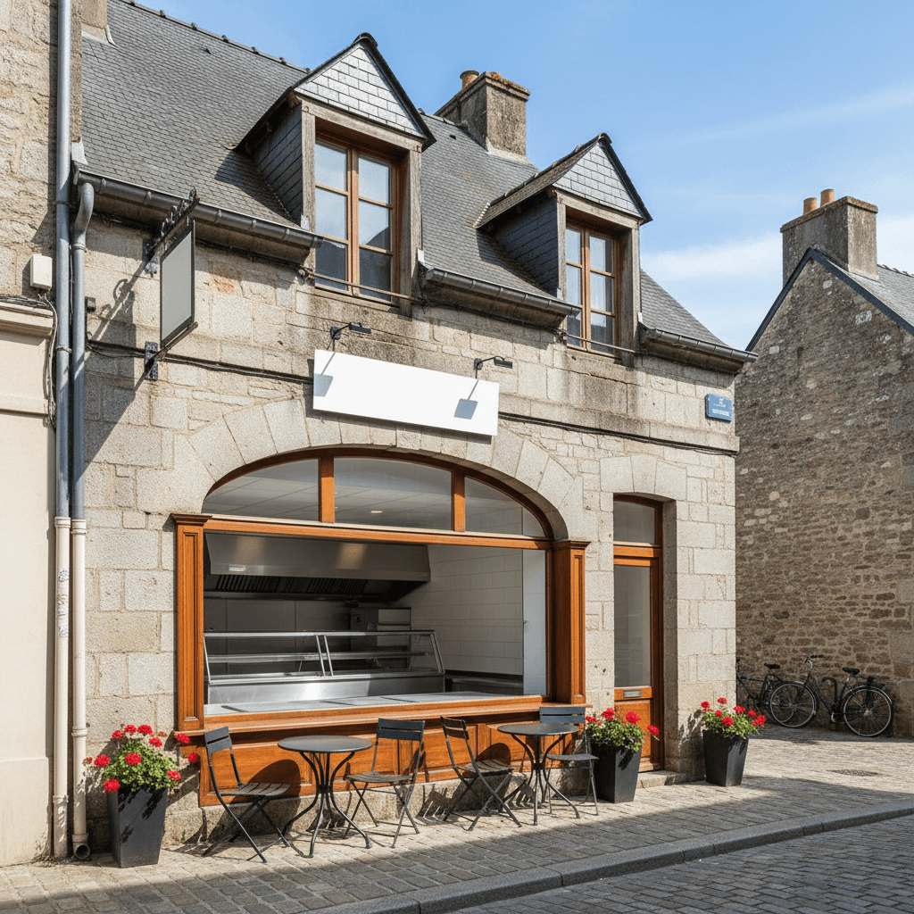 Fast-food à Vannes : cuisine équipée - cave/réserve - Image 1
