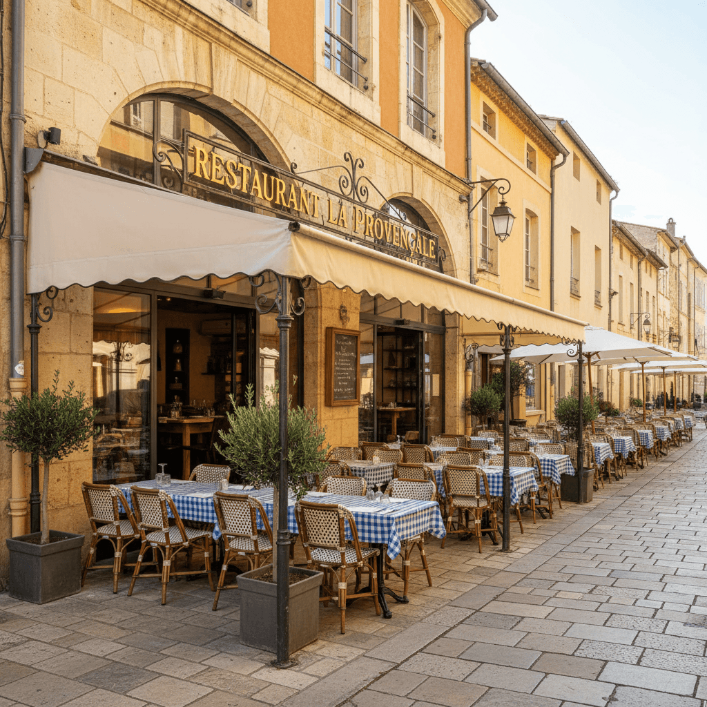 Restaurant à Avignon : terrasse - licence IV