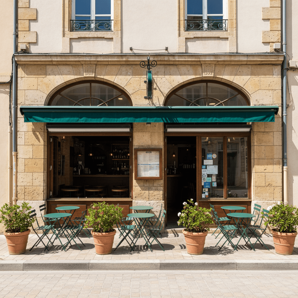 Bar-brasserie 65m² à Montpellier : terrasse - licence IV