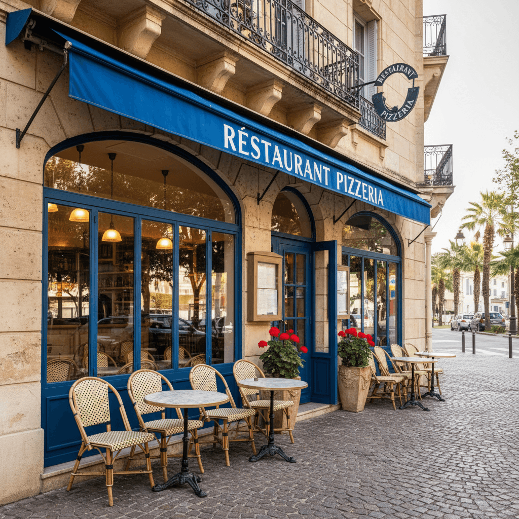 Restaurant 58m² à Cannes : terrasse - Image 1