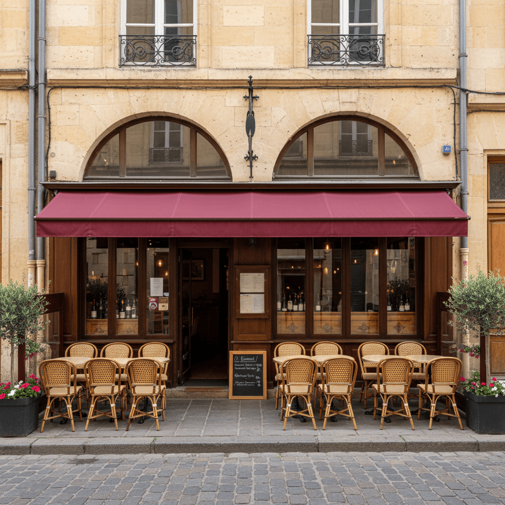 Restaurant 65m² à Bordeaux : terrasse - licence IV