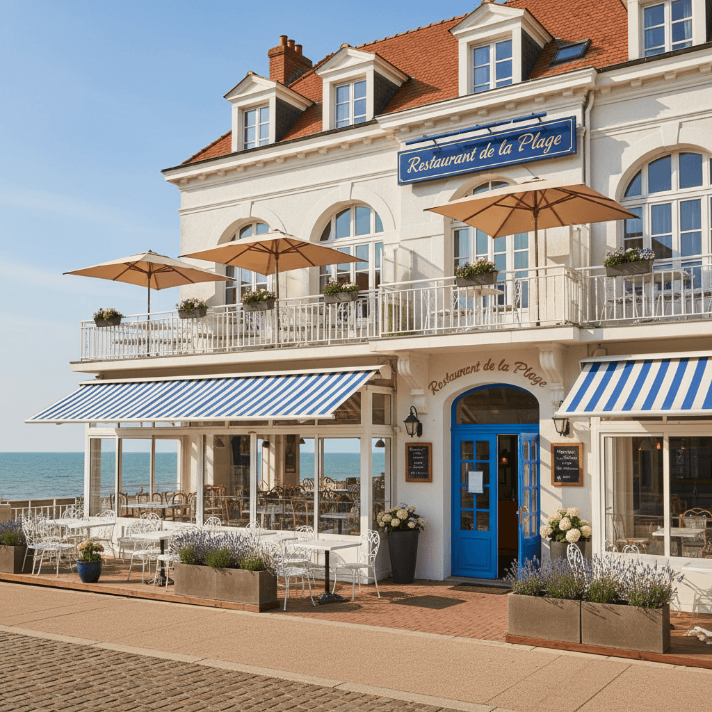 Restaurant 90m² à Dunkerque : terrasse - extraction - Image 1