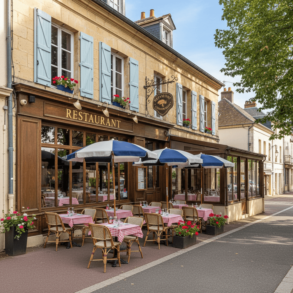 Restaurant 80m² à Saint-Aignan : terrasse - licence IV - Image 1