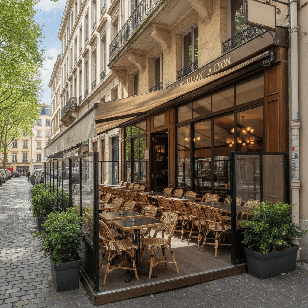 Restaurant 100m² à Lyon : terrasse - licence IV