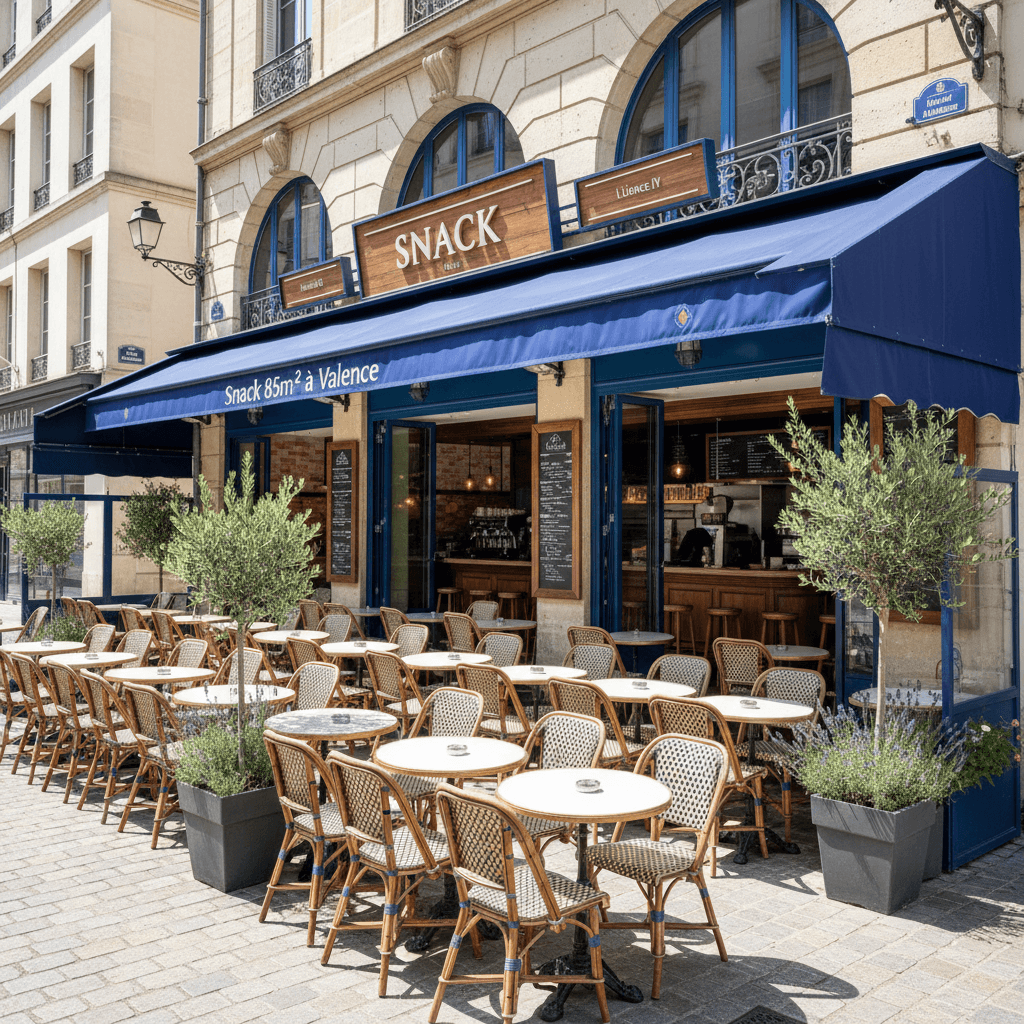 Snack 85m² à Valence : terrasse - licence IV - Image 1