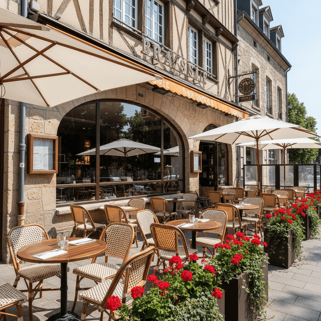Bar-brasserie 280m² à Rouen : terrasse - licence IV
