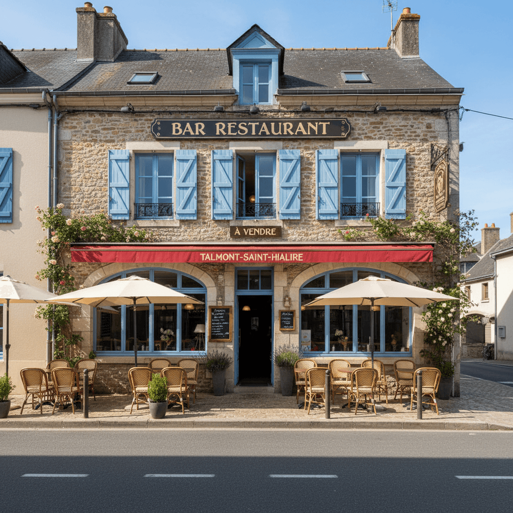 Restaurant à Talmont-Saint-Hilaire : terrasse - licence IV - Image 1