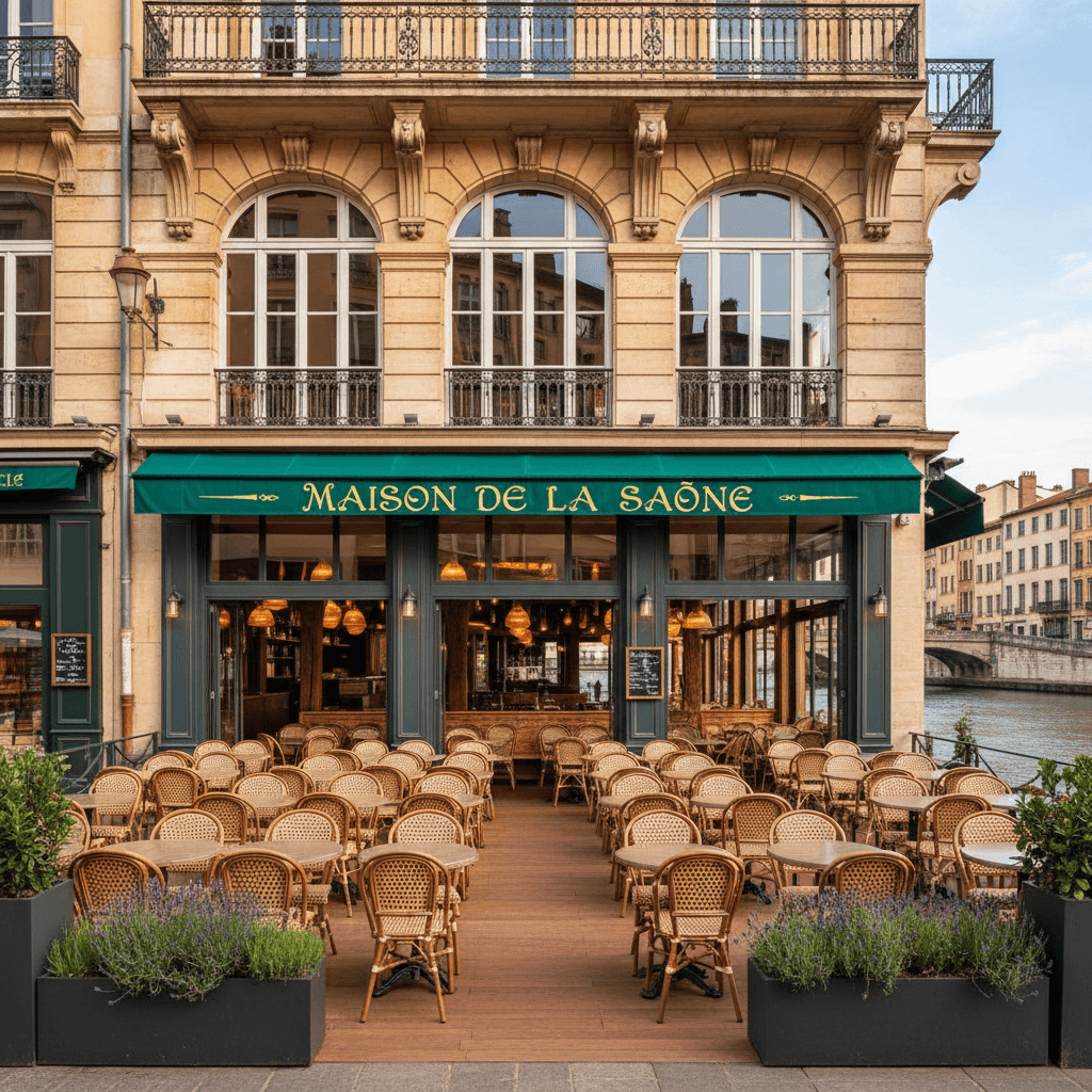 Restaurant 382m² à Lyon : terrasse - licence IV