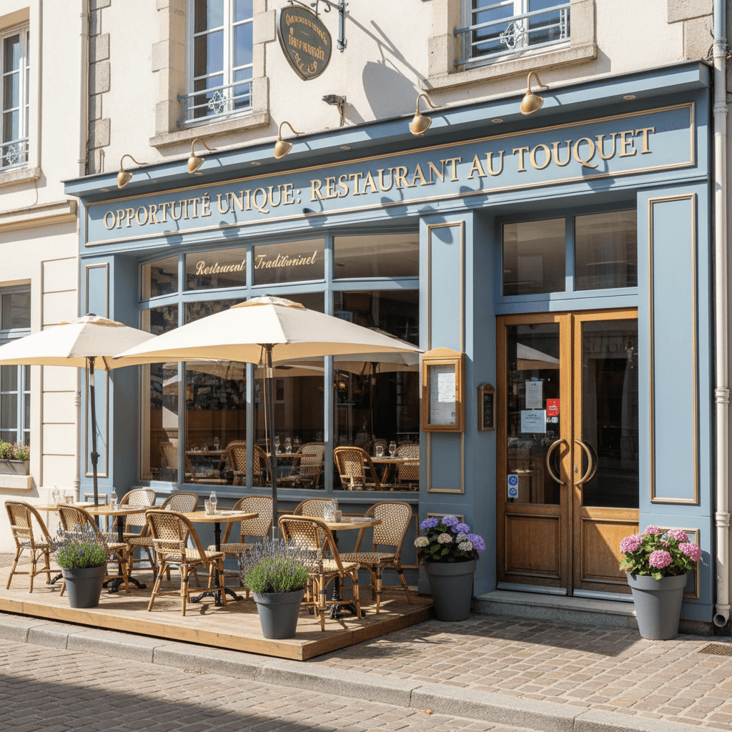 Restaurant 160m² à Le Touquet-Paris-Plage : terrasse - licence IV - Image 1