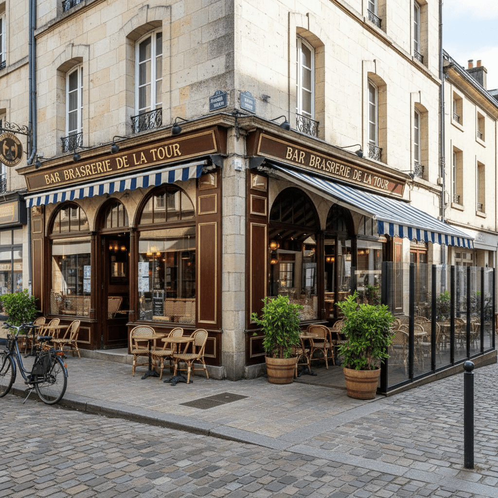 Bar-brasserie 80m² à Vannes : terrasse - Image 1