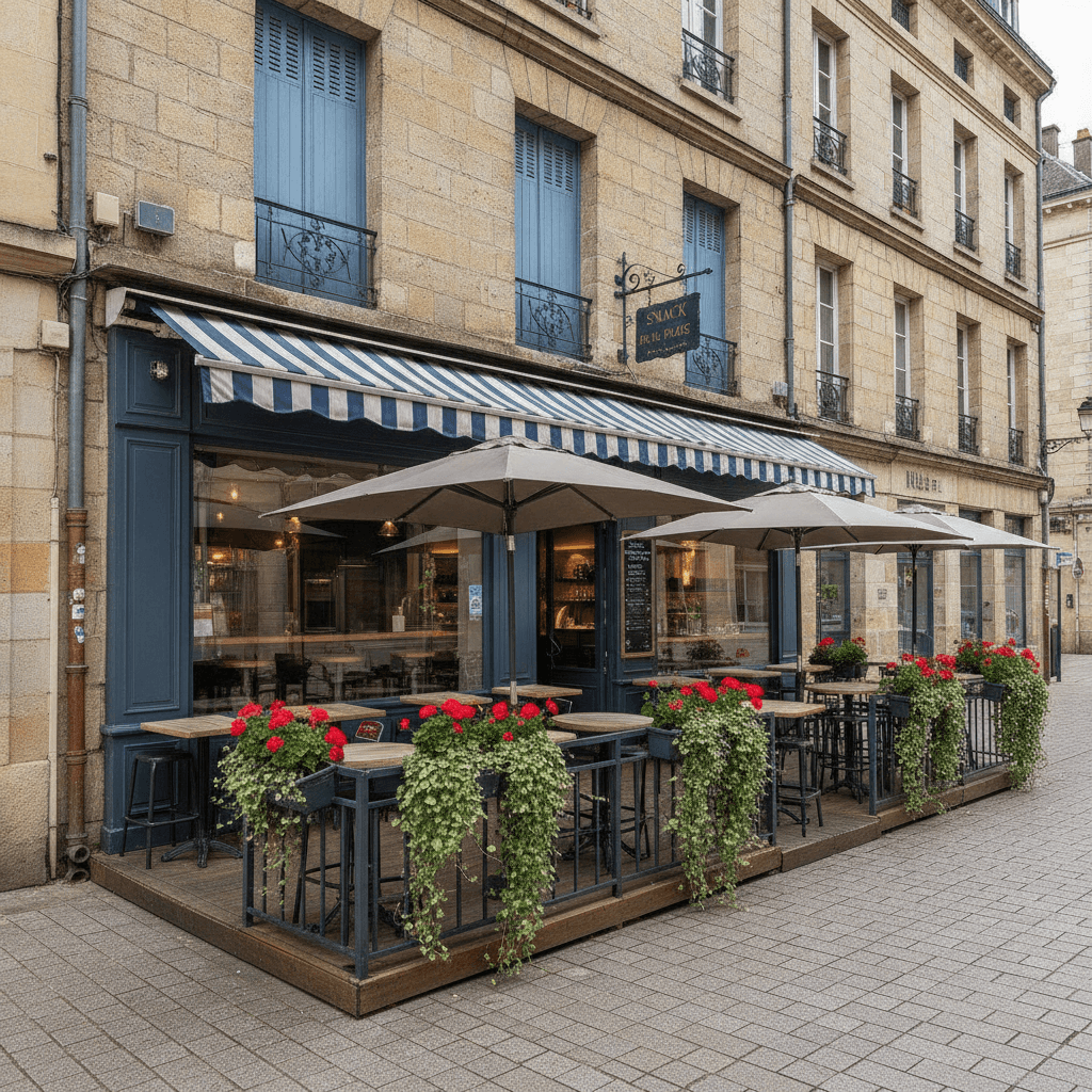 Snack à Limoges : terrasse - Image 1