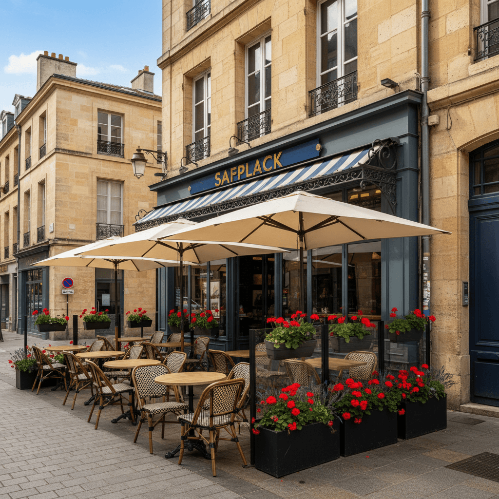 Snack 165m² à Bordeaux : terrasse