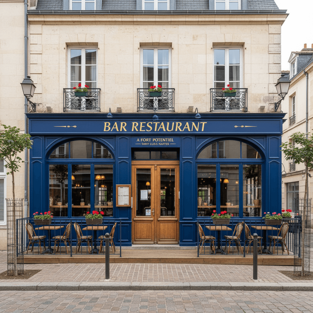 Restaurant 204m² à Nantes : terrasse - licence IV - Image 1