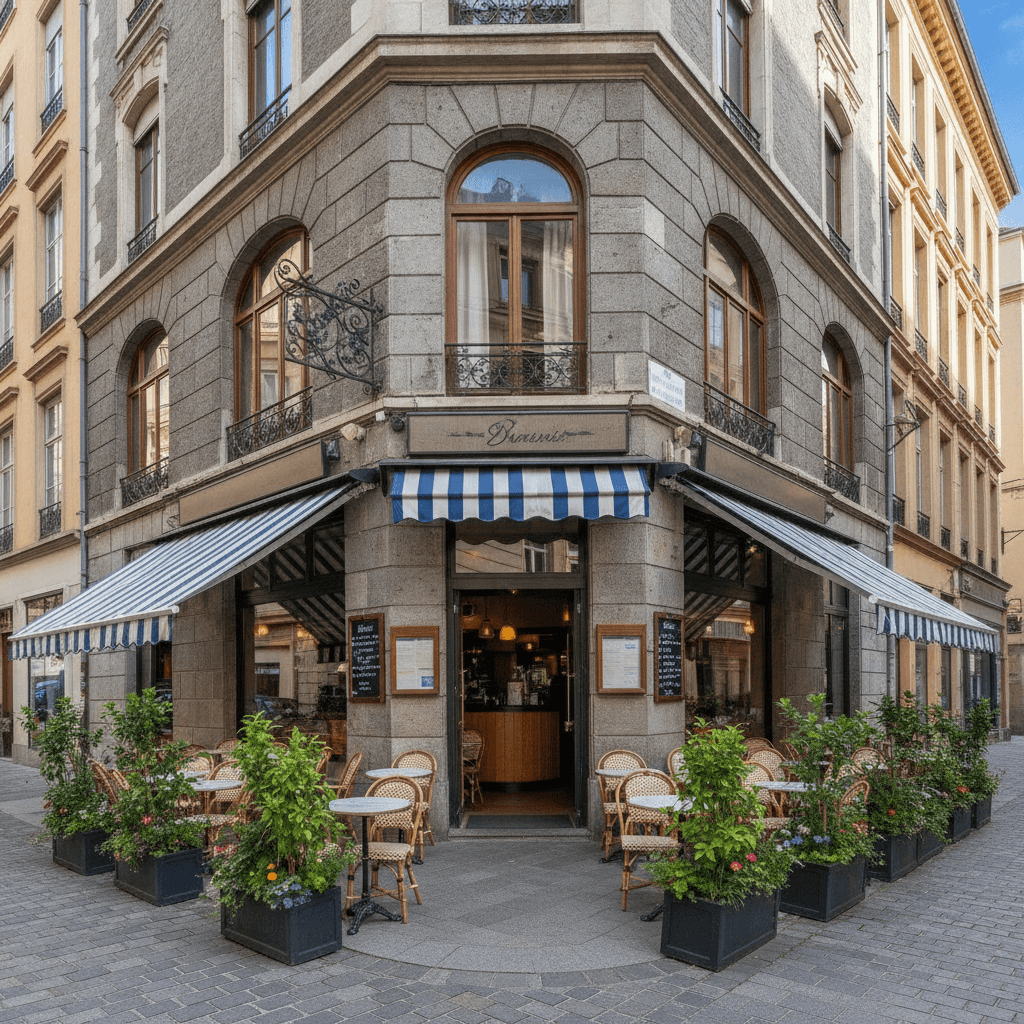 Bar-brasserie 242m² à Lyon : terrasse - licence IV