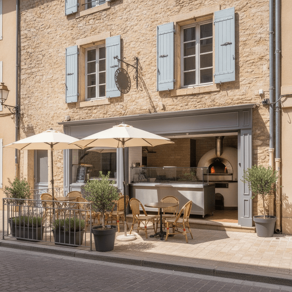 Fast-food 25m² à Aix-en-Provence : terrasse - licence IV
