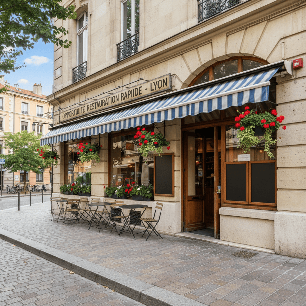 Fast-food 120m² à Lyon : terrasse - extraction - Image 1