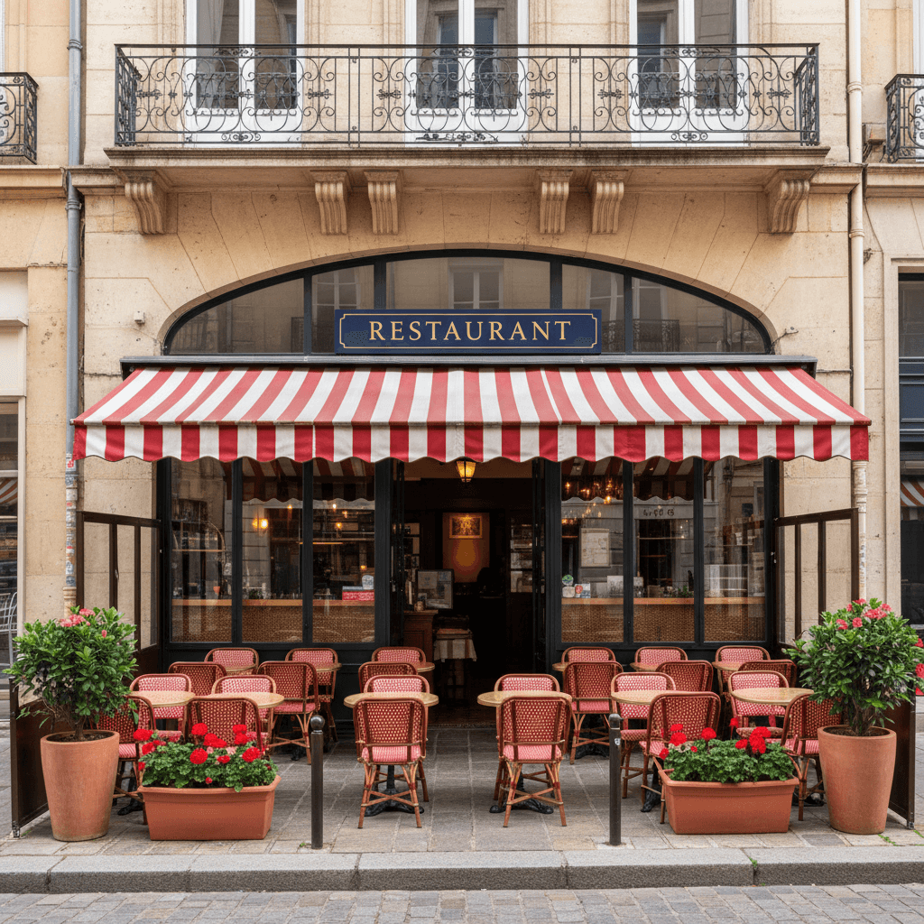 Restaurant 122m² à Lyon : terrasse - extraction