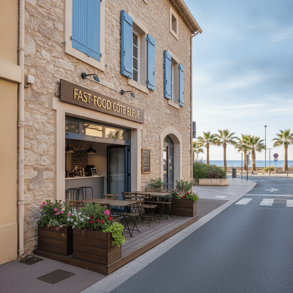 Fast-food 48m² à Carry-le-Rouet : terrasse - licence IV - Image 1