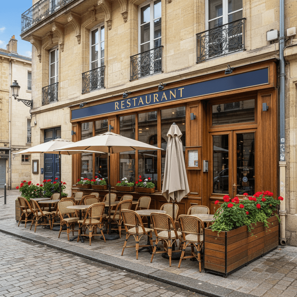 Restaurant à Bordeaux : terrasse - licence IV