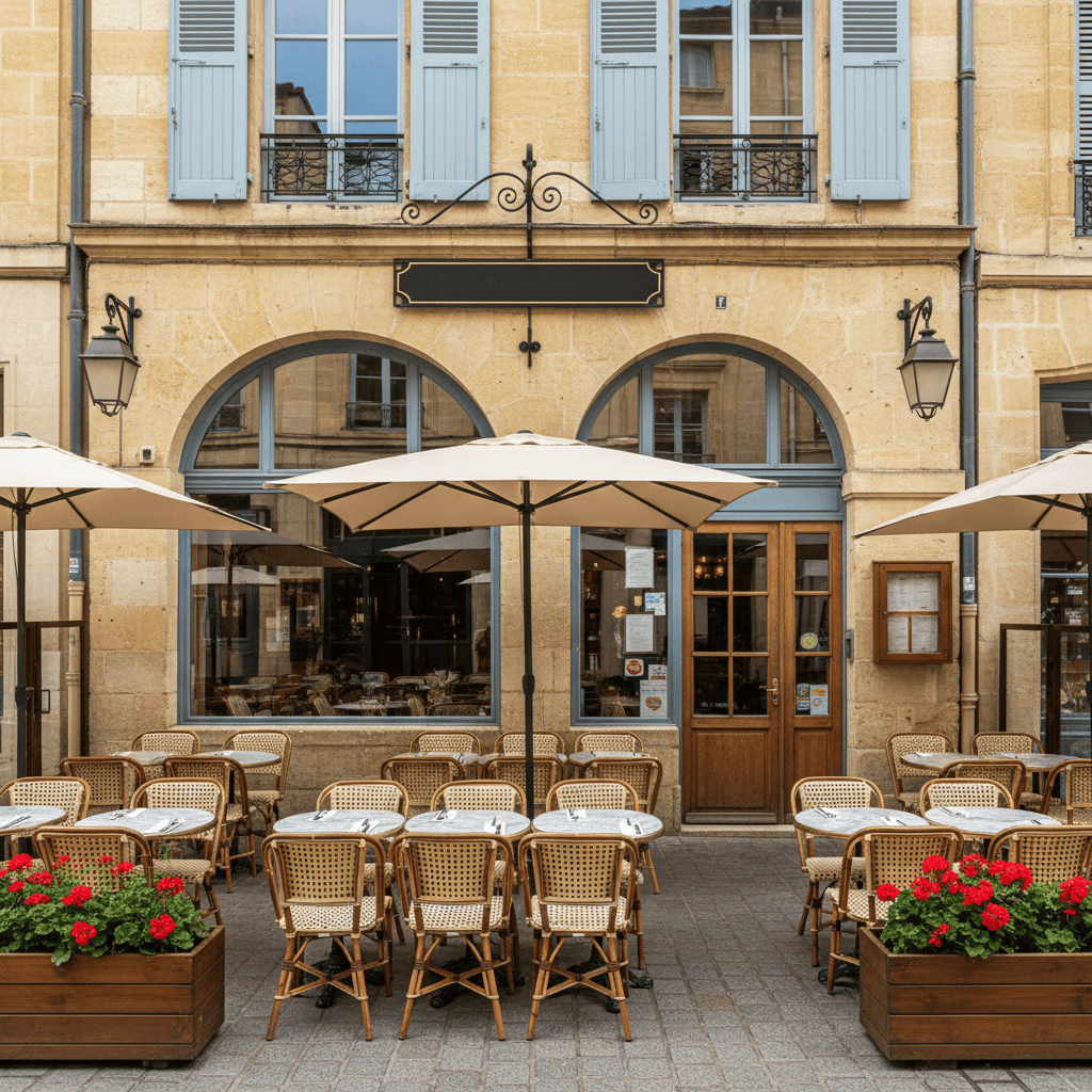 Restaurant à Bordeaux : terrasse - licence IV