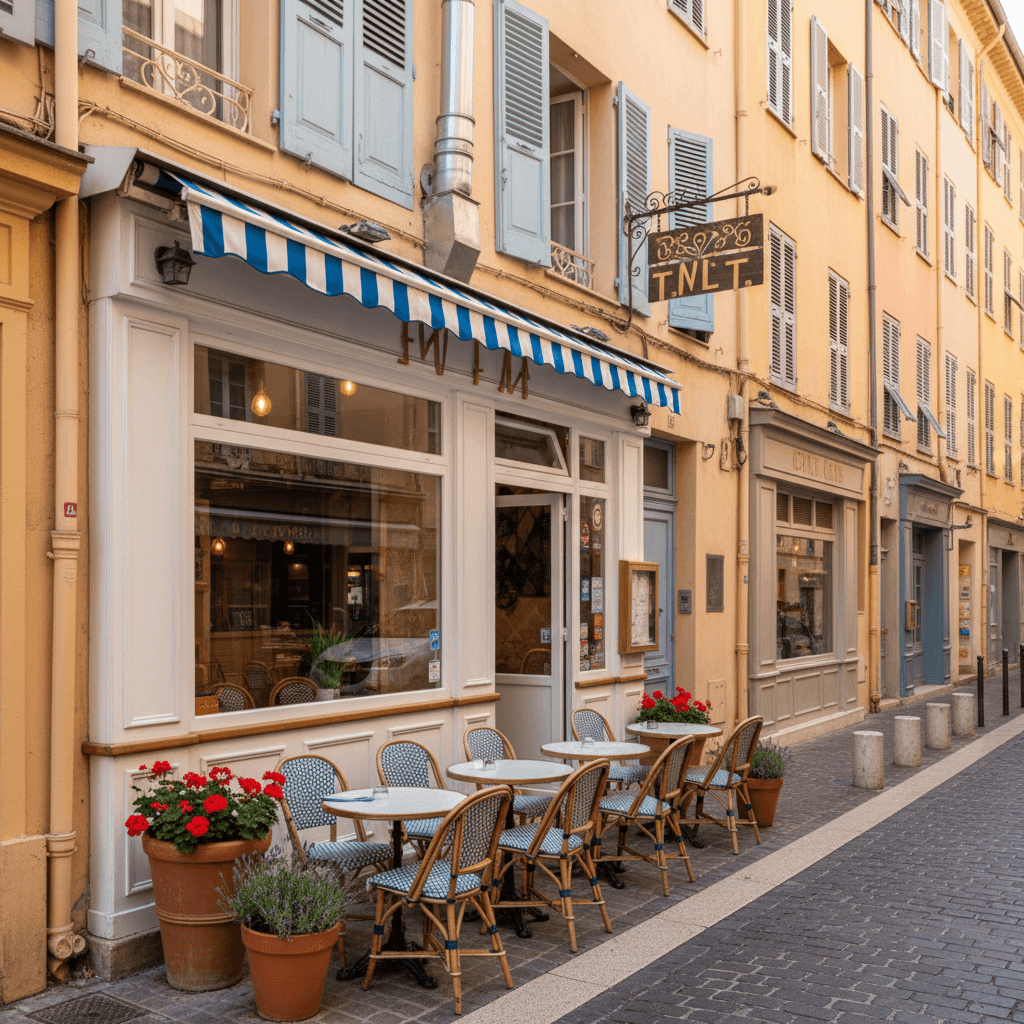 Restaurant à Nice : terrasse - extraction