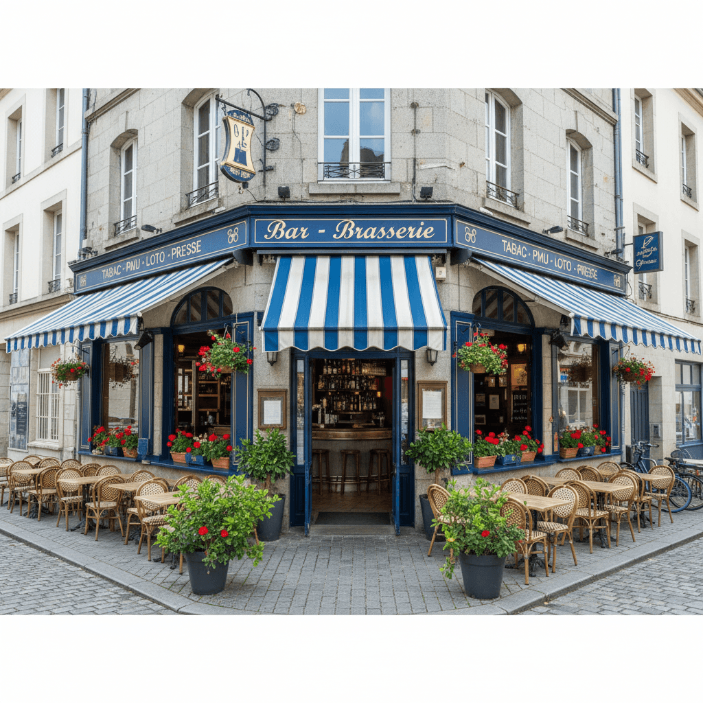 Bar-brasserie 270m² à Lorient : terrasse - licence IV - Image 1