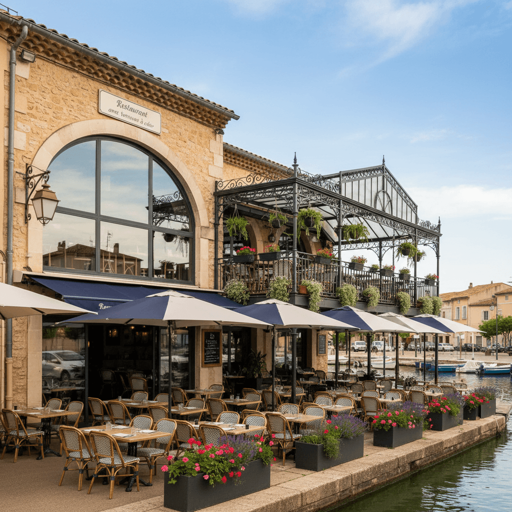 Restaurant 82m² à Martigues : terrasse - licence IV - Image 1