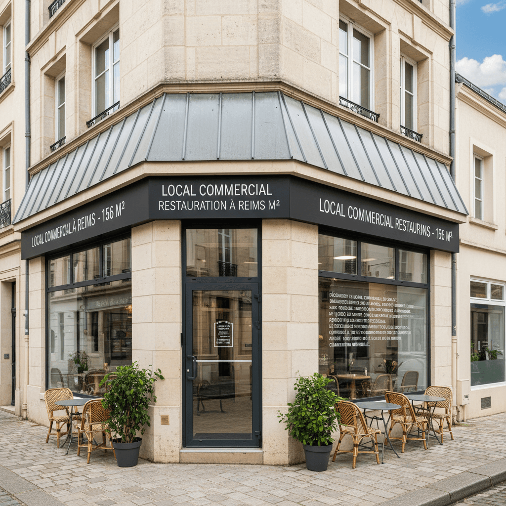 Local Commercial Restauration à Reims - 156 m²