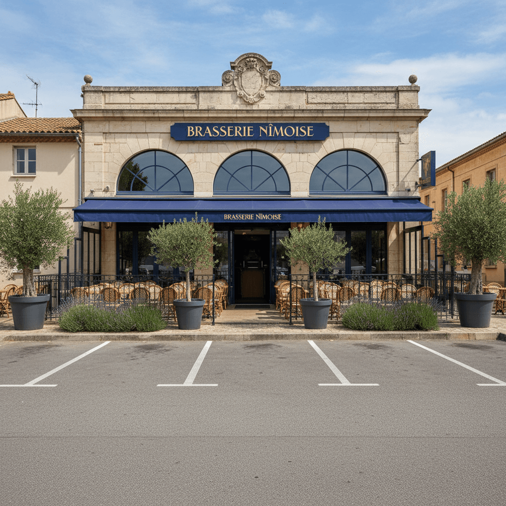 Bar-brasserie 462m² à Nîmes : terrasse - licence IV - Image 1