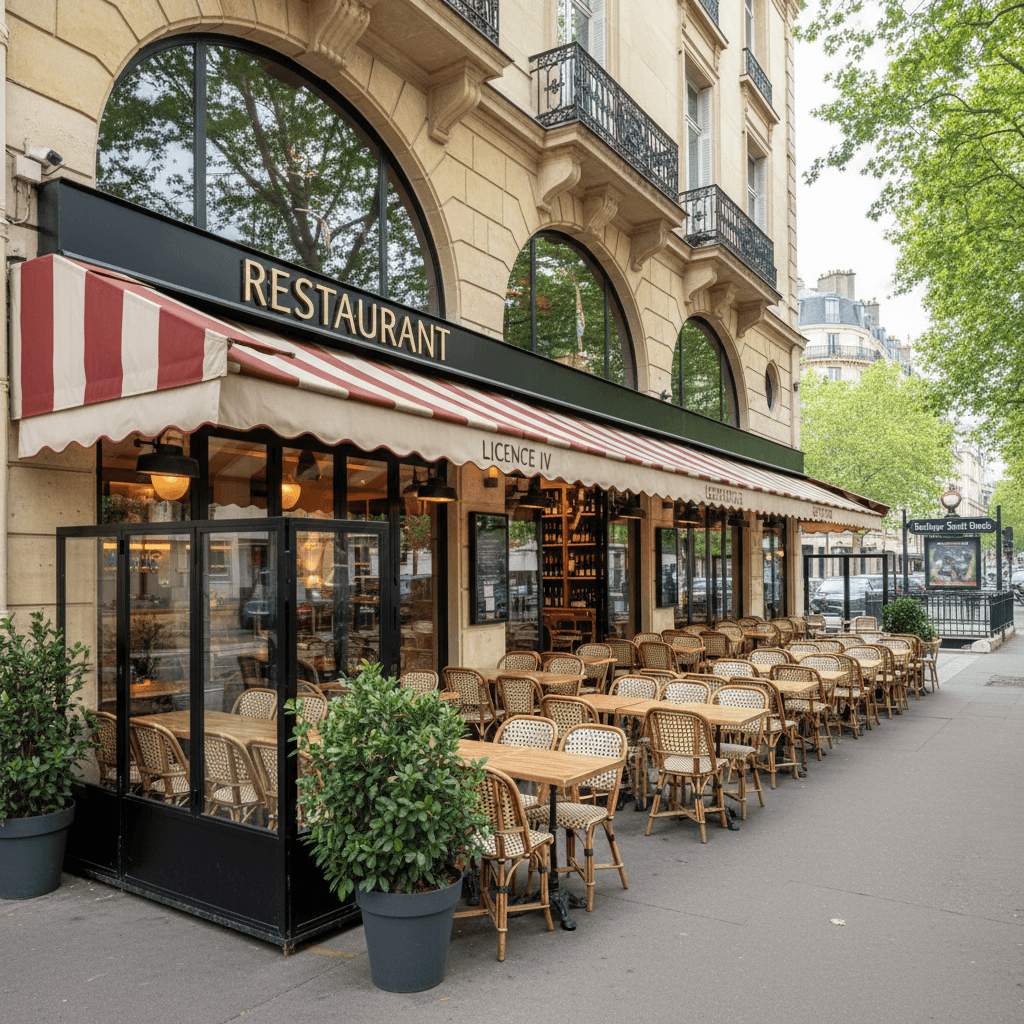 Restaurant 80 couverts à Saint-Denis : terrasse - licence IV - Image 1