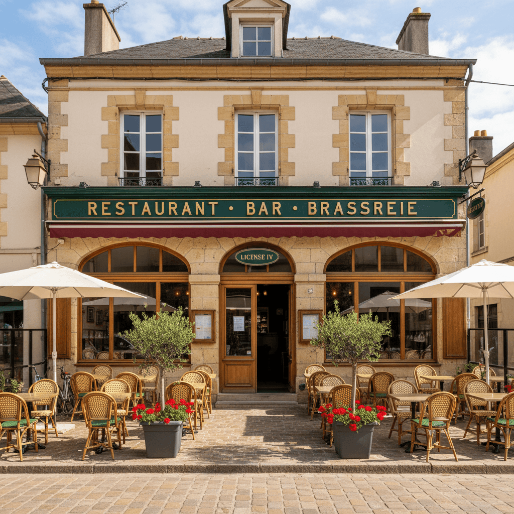 Bar-brasserie 150m² à Saint-Affrique : terrasse - licence IV - Image 1