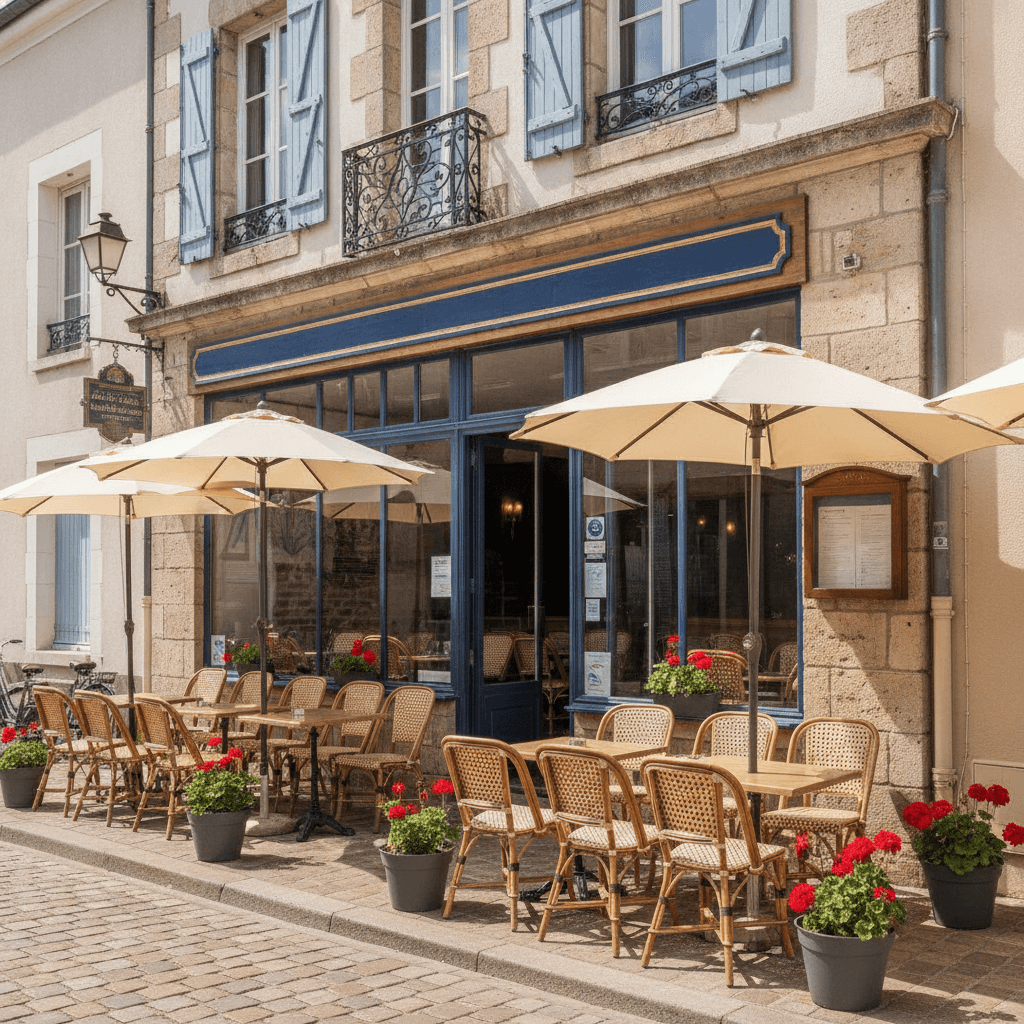 Restaurant 180m² à Le Bois-Plage-En-Ré : terrasse - licence IV - Image 1
