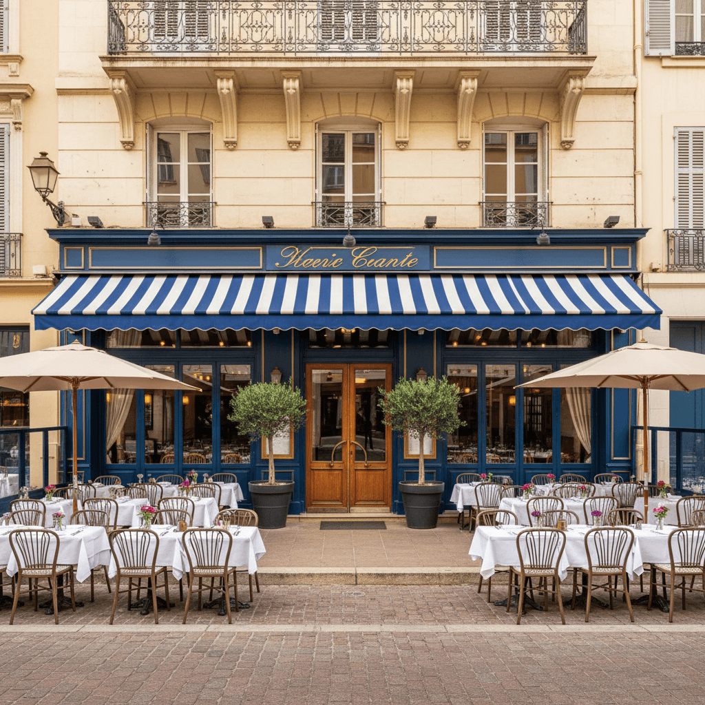 Restaurant à Nice : terrasse - licence IV