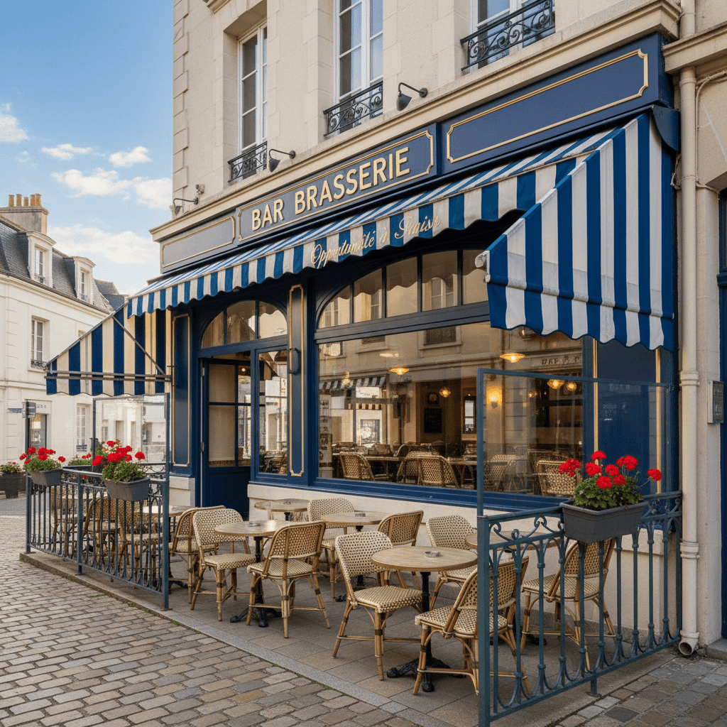 Bar-brasserie 220m² à Saint-Nazaire : terrasse - licence IV - Image 1